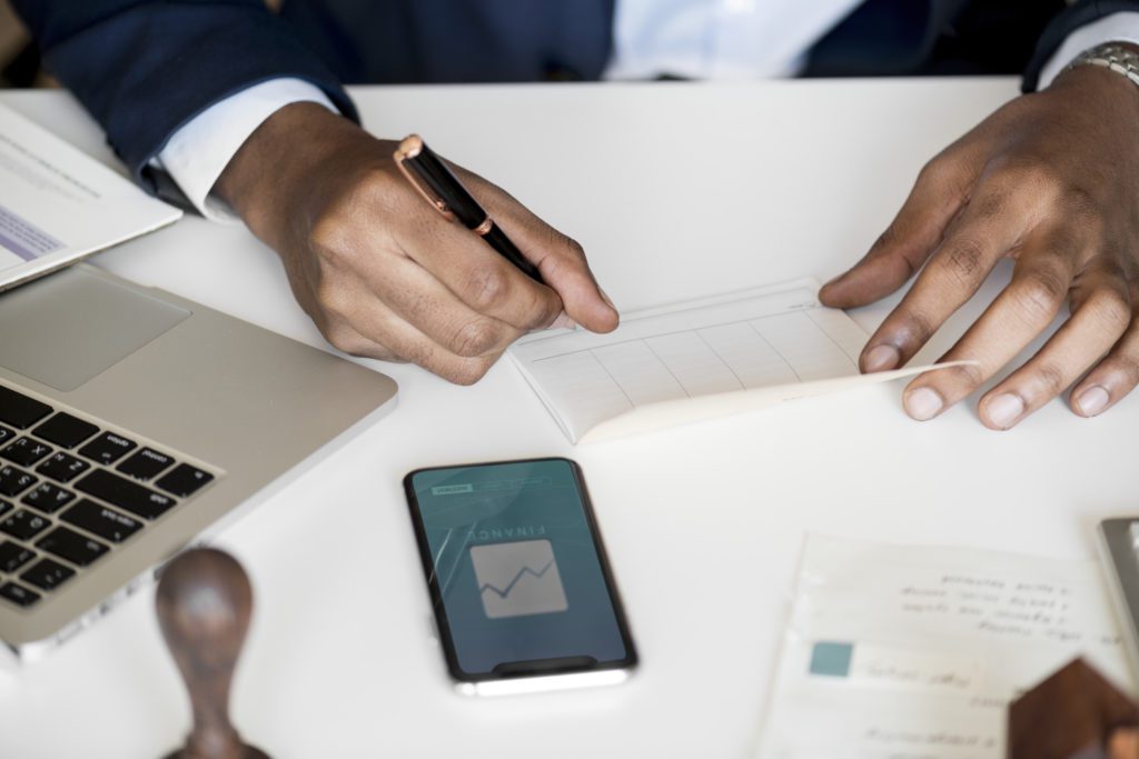 Man reviewing structured settlement statement