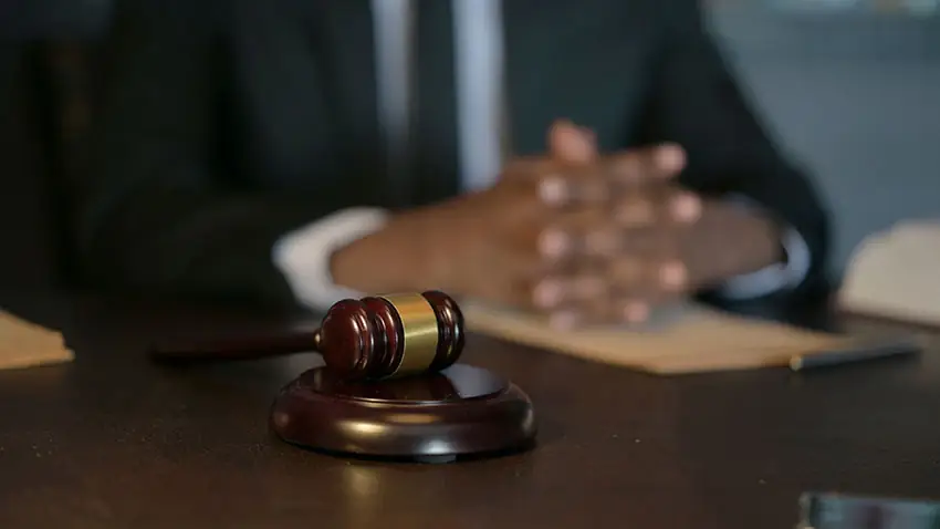 Hands with Gavel