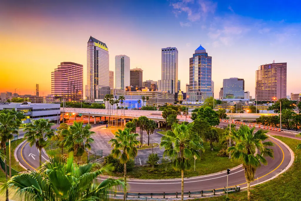 Tampa florida skyline