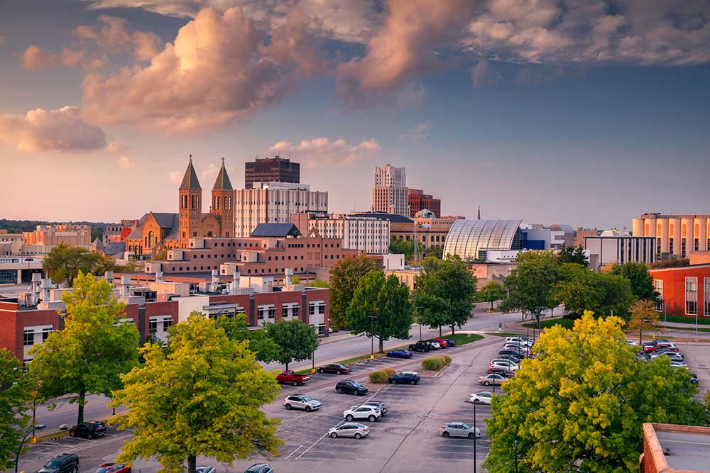 Akron skyline
