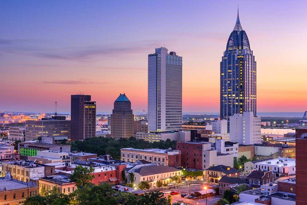 Mobile, AL skyline
